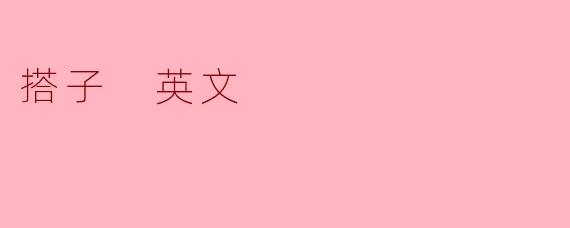 搭子 英文
